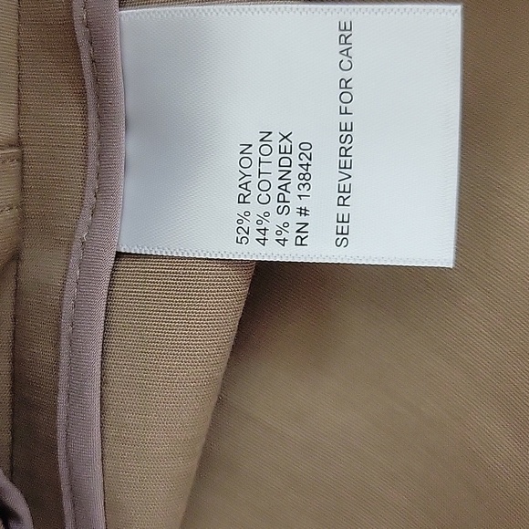 Etcetera Tan Karlie Dress Sz 6 New Sample Set With Tags. Long Sleeve Knee Length - Picture 7 of 7